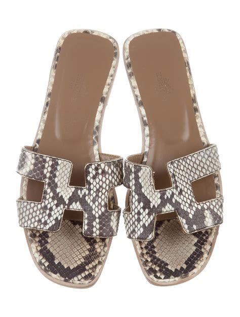 hermes slides womens|hermes snakeskin sandals.